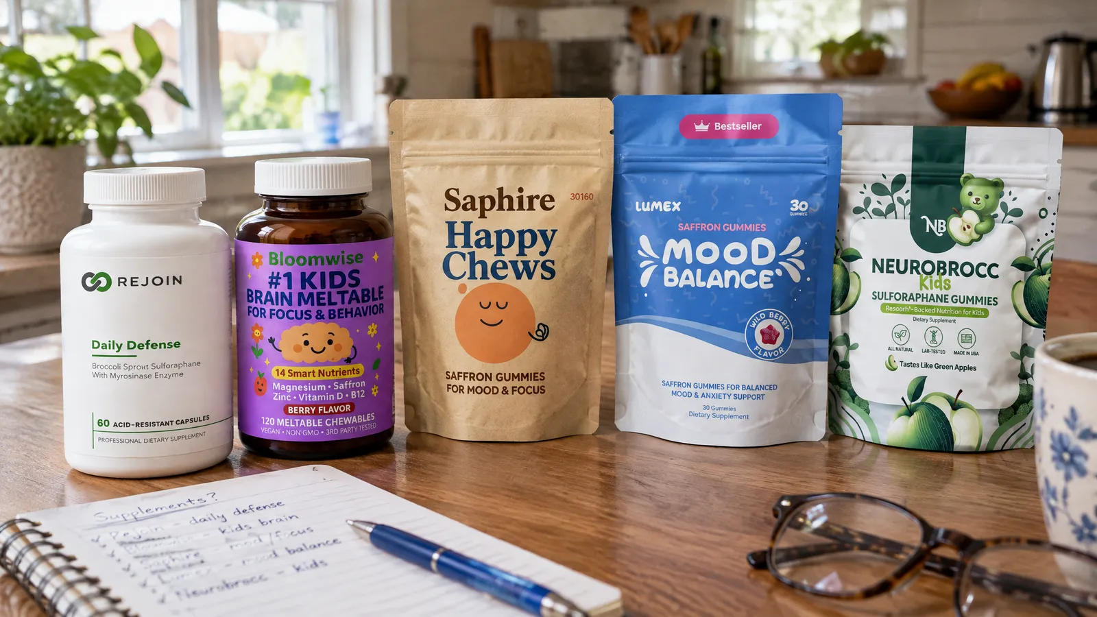 The five products compared in this article, side by side