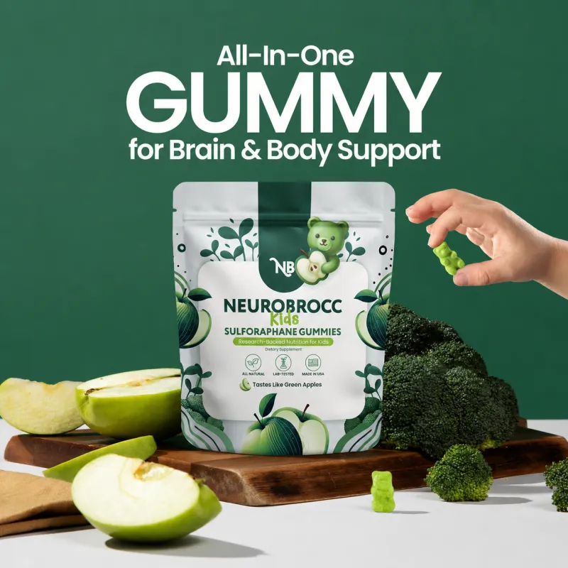 NeuroBrocc Kids Sulforaphane Gummies bag